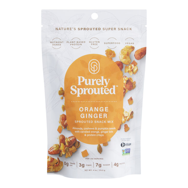 Purely Sprouted Orange Ginger Sprouted Snack Mix image number 1