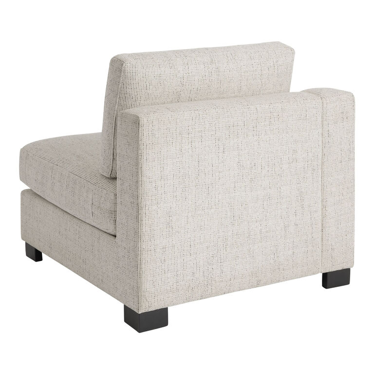 Hayes Cream Slope Arm Modular Sectional Left End Chair image number 4