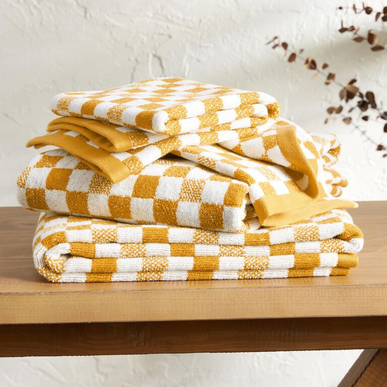 Asteria Checkered Terry Towel Collection image number 1