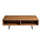 Emilio Wood and Metal Coffee Table with Shelves image number 2