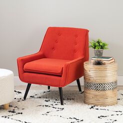 Brooks Tufted Flannel Upholstered Chair