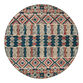 Harper Gray and Navy Geometric Tufted Wool Area Rug image number 5