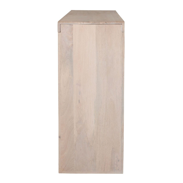 Haven Whitewash Mango Wood Console Table with Shelf image number 4