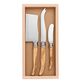 Olive Wood Cheese Knives 3 Piece Set image number 1