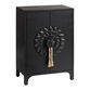 CRAFT Mishka Blackwash Carved Wood Mandala Storage Cabinet image number 0