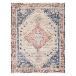 Beso Multicolor Distressed Persian Style Jute Blend Area Rug