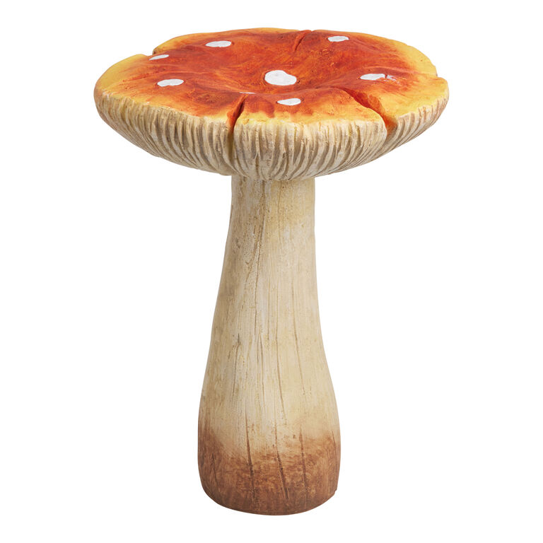 Flat Topped Mushroom Sculpture Decor image number 1