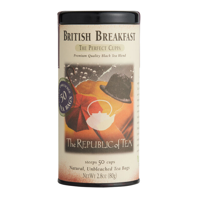 The Republic Of Tea British Breakfast Black Tea 50 Count image number 1