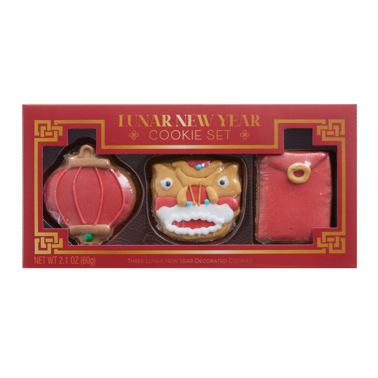 Lunar New Year Decorated Sugar Cookies 3 Count image number 1
