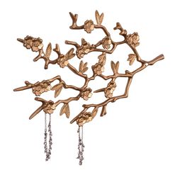 Gold Branch Wall Jewelry Holder