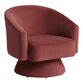 Abbey Velvet Upholstered Swivel Chair image number 0
