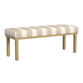 Drover Natural Exposed Wood Scandi Upholstered Bench image number 0