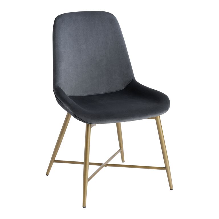 Tyler Velvet Upholstered Dining Chair Set of 2 image number 1