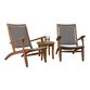 Erich Eucalyptus and All Weather Wicker 3 Piece Outdoor Set image number 0