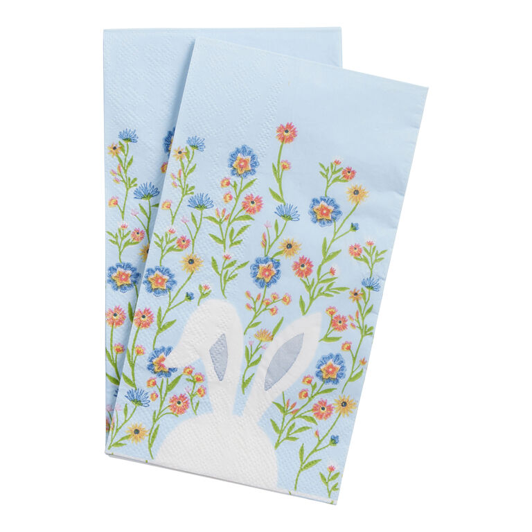 Blue Bunny Ears Paper Guest Napkins 20 Count image number 1