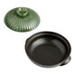 Matte Black and Green Ceramic Korean Style Cooking Pot image number 1