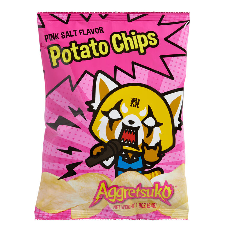 Aggretsuko Pink Salt Potato Chips image number 1