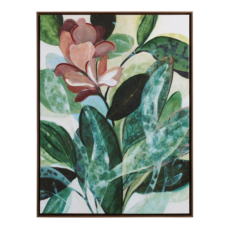 Tropical Floral By Carol Robinson Framed Canvas Wall Art image number 1