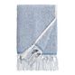 Azure Blue And White Marled Hand Towel image number 0