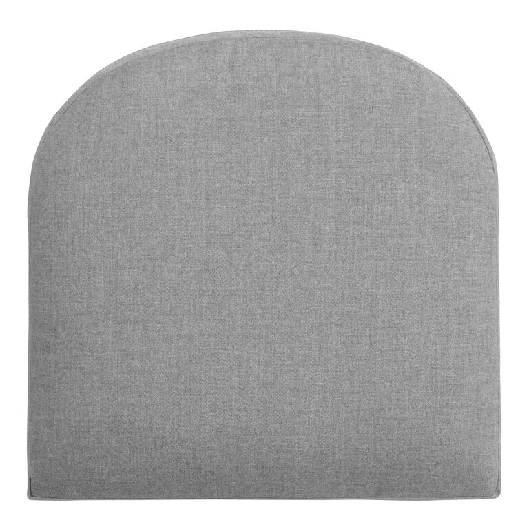 Sunbrella Slate Gray Cast Gusseted Outdoor Chair Cushion image number 1