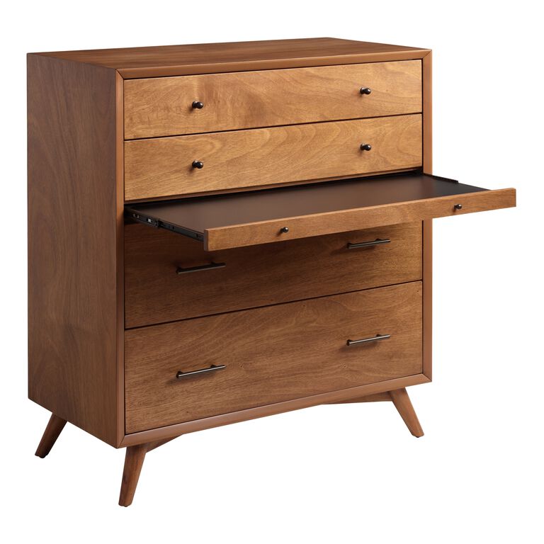 Brewton Acorn Wood Dresser With Pullout Tray image number 6