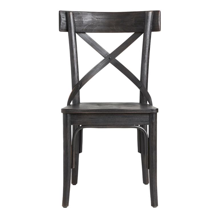 Bistro Distressed Wood Dining Chair Set of 2 image number 3