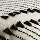 Black And Ivory Diamond Fringe Indoor Outdoor Throw Pillow image number 2