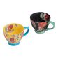 Multicolor Floral Mosaic Hand Painted Ceramic Mug Set Of 2 image number 1
