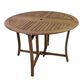 Danner Round Eucalyptus Folding Outdoor Dining Table 4 Ft image number 0
