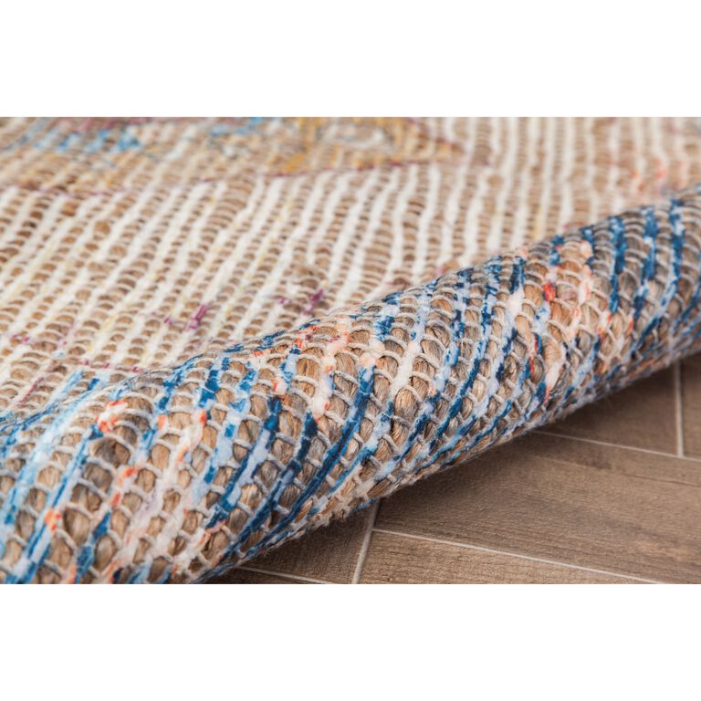 Multicolor Distressed Persian Style Jute Blend Beso Area Rug image number 3