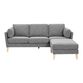 Noelle Graphite Woven Sofa and Ottoman image number 2