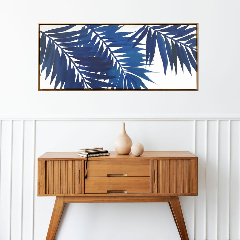 Blue Palms Framed Canvas Wall Art image number 5