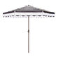 Striped Scalloped 9 Ft Tilting Patio Umbrella image number 1