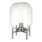 Kari Clear Glass Cylinder and Metal Accent Lamp image number 1