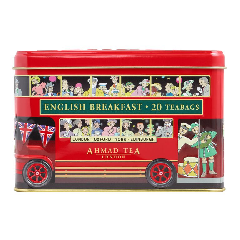 Ahmad London Bus English Breakfast Tea Tin 20 Count image number 1