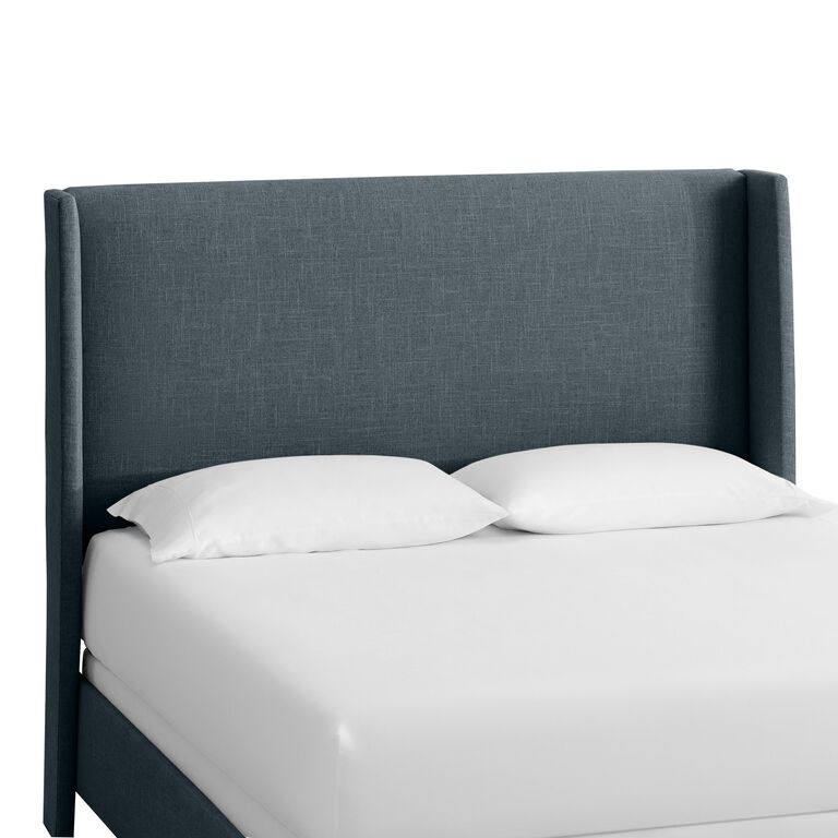 Linen Wingback Bryn Upholstered Bed image number 1
