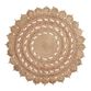 Round Woven Medallion Jute Area Rug image number 0