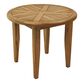 Hakui Round Teak Wood Side Table image number 0