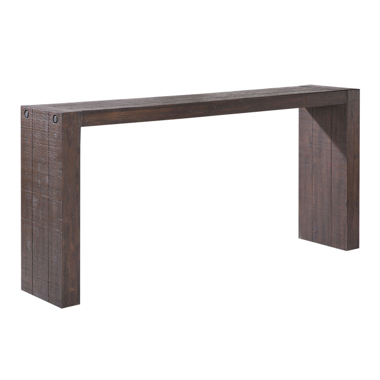 Vince Distressed Wood Console Table image number 1