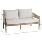 Cabrillo Acacia Wood And Rope Outdoor Loveseat image number 5