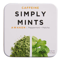Simply Mints Awaken Peppermint and Matcha Mints 30 Count