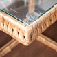 Water Hyacinth and Glass Nesting Laptop Tables 2 Piece Set image number 4