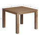 Corsica Square Light Brown Eucalyptus Outdoor Dining Table image number 5