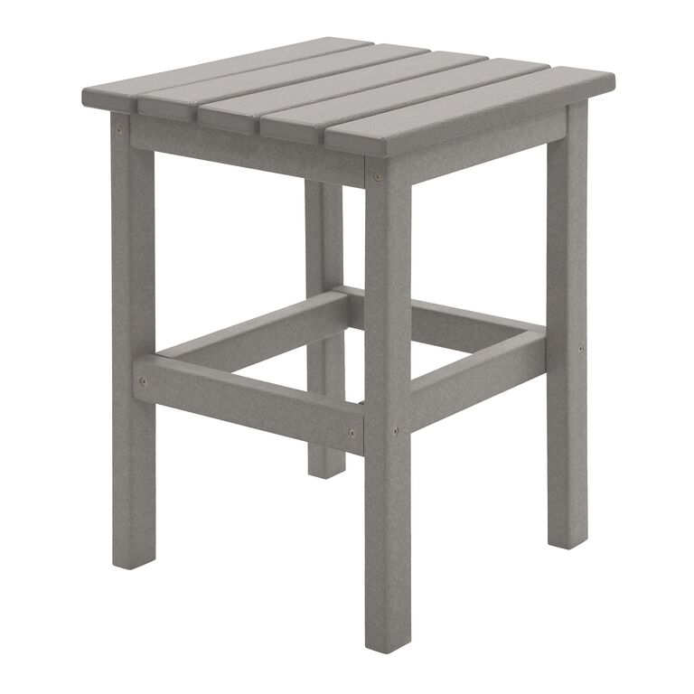 DuroGreen Square Recycled Plastic Outdoor End Table image number 1