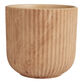 Rust Ceramic Ribbed Marbled Planter image number 0