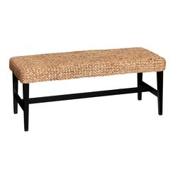 Water Hyacinth and Black Wood Foster Bench
