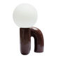 Athena Frosted Glass Globe and Metal Retro LED Accent Lamp image number 2