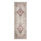 Patmos Ivory and Berry Distressed Persian Style Floor Runner image number 0