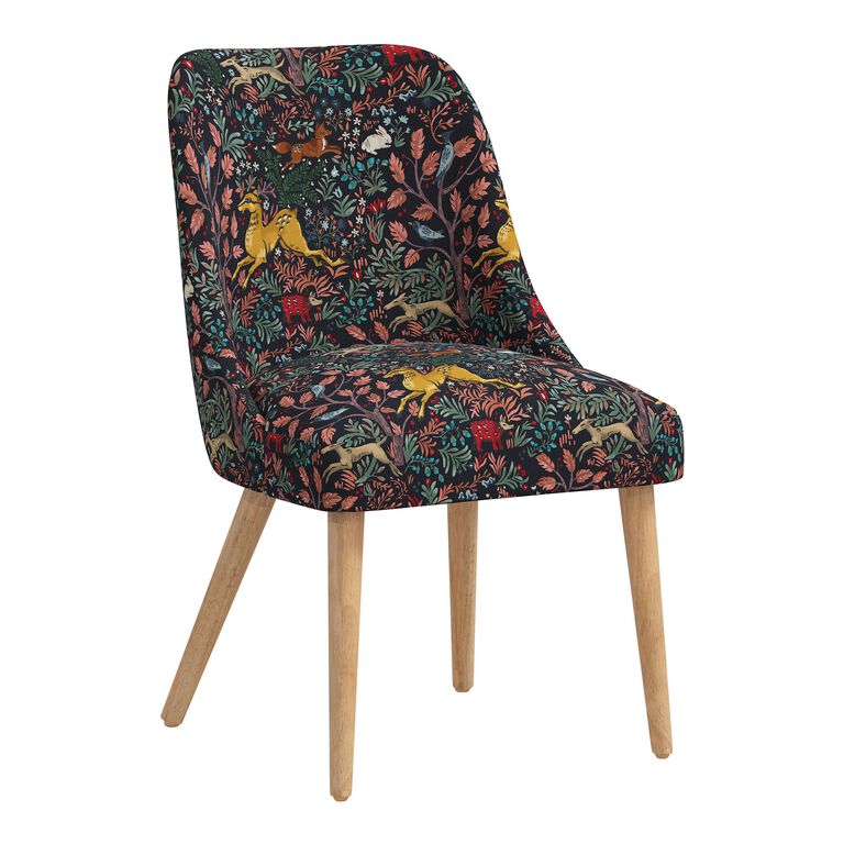Kian Print Upholstered Dining Chair image number 1