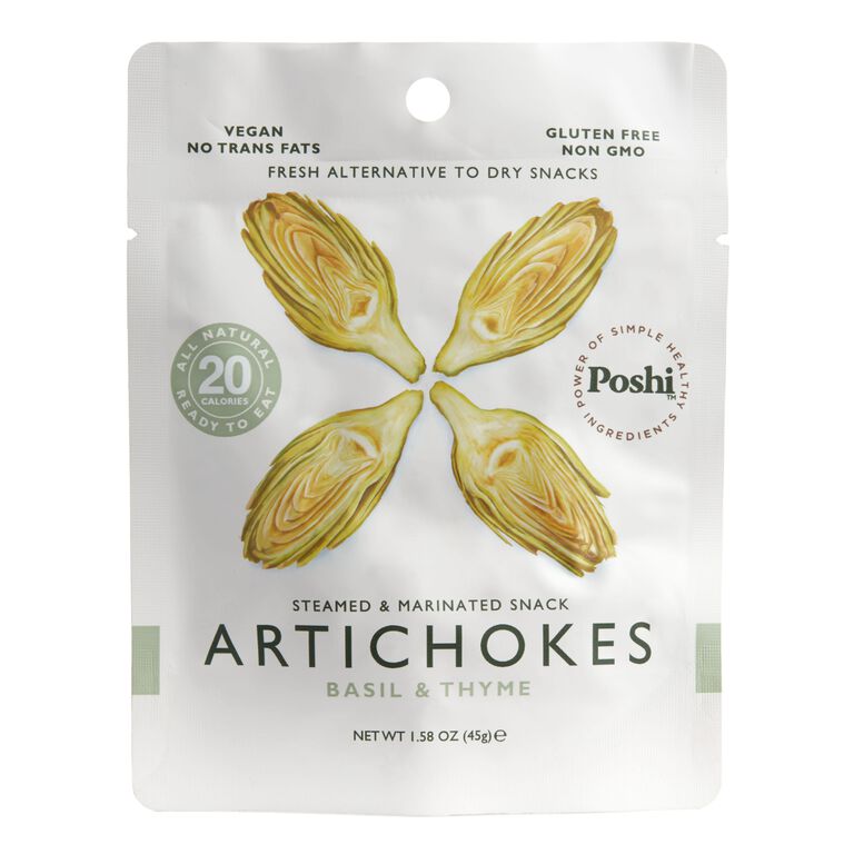 Poshi Basil & Thyme Marinated Artichokes Snack Size image number 1